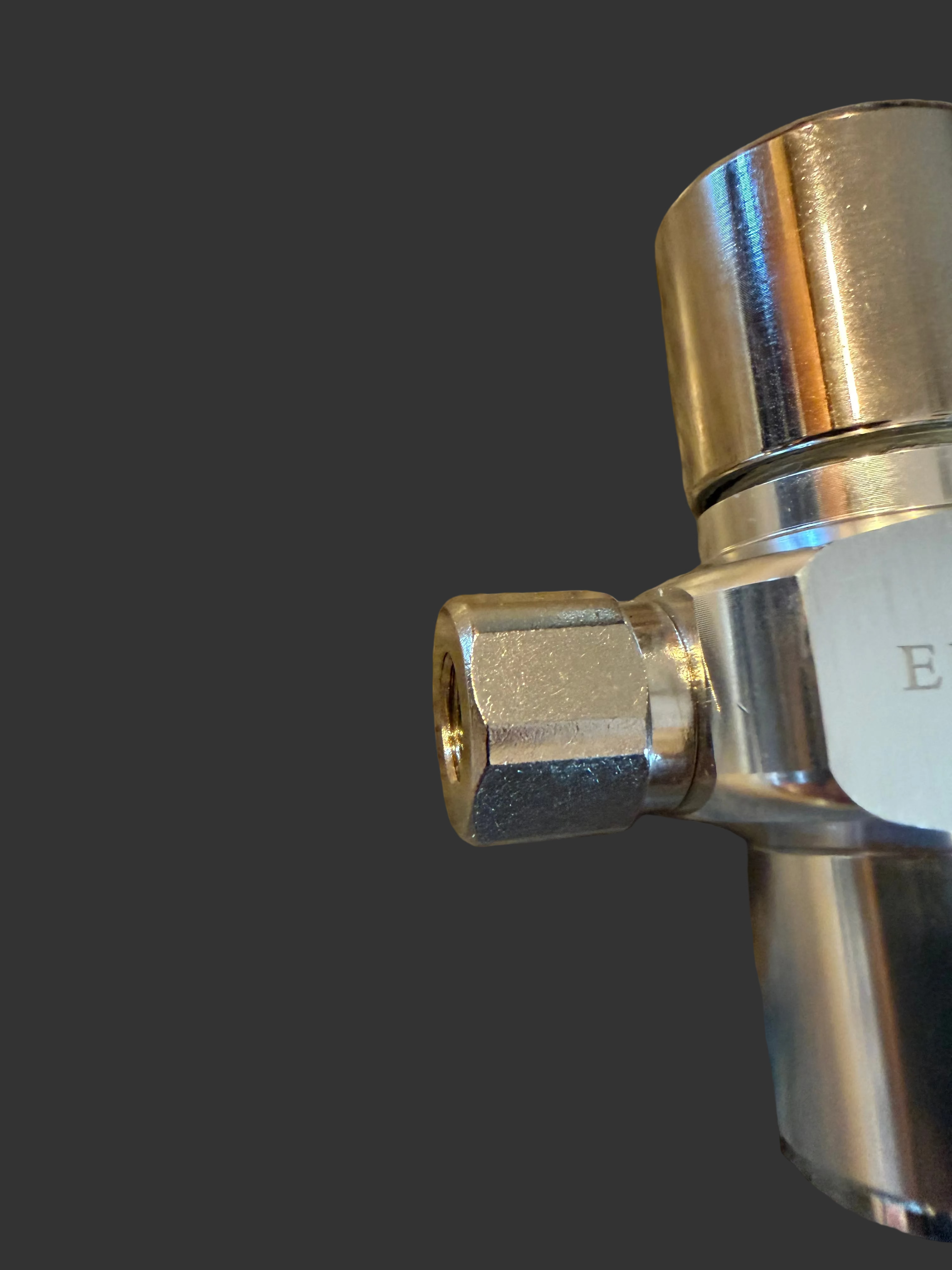 A close-up of an original regulator valve
